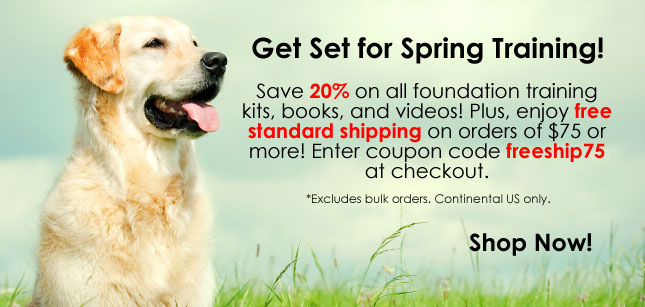 Get Set for Spring Training! Save 20% on all foundation training kits, books, and videos! Plus, enjoy free standard shipping on orders of $75 or more! Enter coupon code freeship75 at checkout. *Excludes bulk orders. Continental US only.