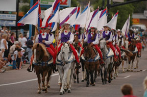 Westernaires on parade in downtown Golden, Colorado