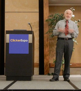 Dr Panksepp presenting at ClickerExpo