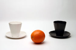 mugs and orange