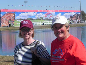 Karen Pryor with Leslie Hawkinson.