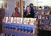 Karen signing her books at Crufts