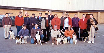 Karen (in hat) and Kay Laurence (next to Karen) with training workshop participants